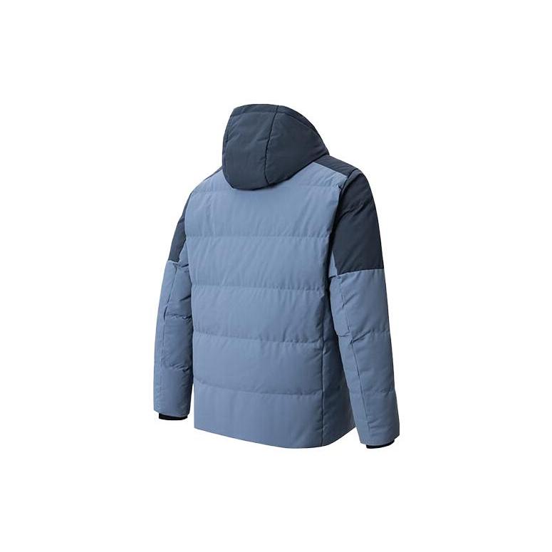 Anta Variety Training Collection Down Jacket Men's Whale Fin Blue/Wall Grey 152347910-2
