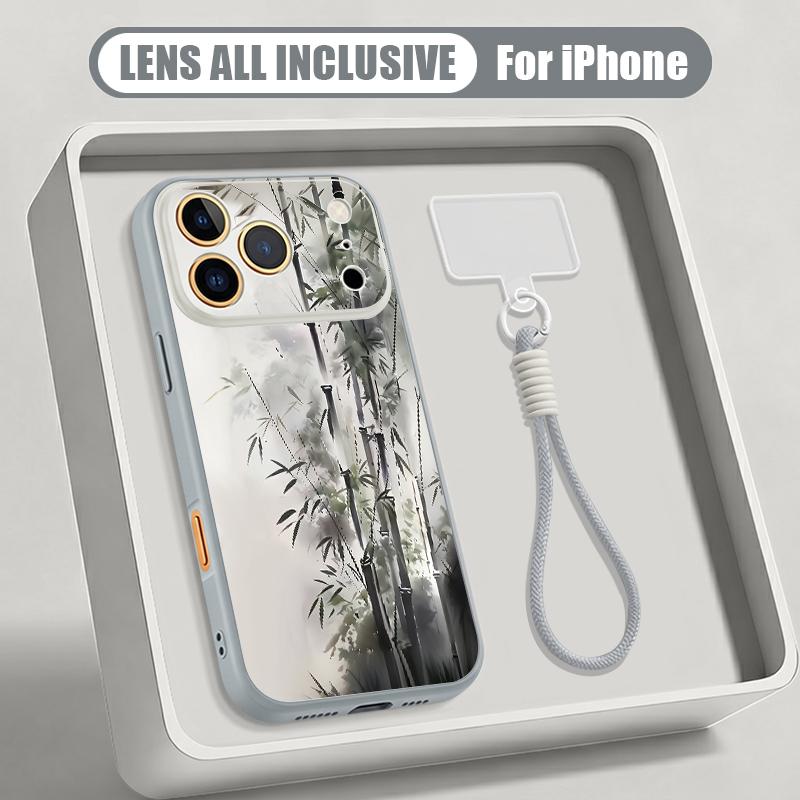 Peinture à l'huile Imprimé Floral Étui avec Dragonne Pour iPhone 17 Pro Max iPhone 16 15 14 13 Pro Max Magnétique Pour Magsafe Hybride TPU+PC Housse Mate