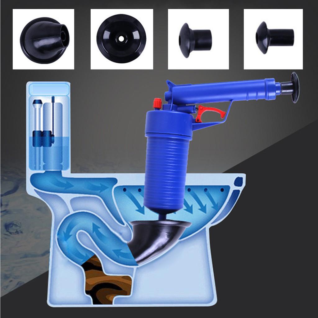 Toilet Dredge Plug Air Pump Blockage Remover Sewer Sinks Blocked Cleaning Tool Pipe Plunger Drain Cleaners Kitchen Tool