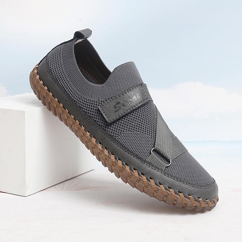 Fashion 2025 Men's Breathable Mesh Loafers Casual Slip-On Shoes Lightweight Walking Shoes Comfortable Male Flats Summer Loafers for Men