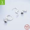 S925 Sterling Silver Lily Of The Valley Flower Ear Buckle Women, Elegant And Generous Temperament Flower Earrings Earrings