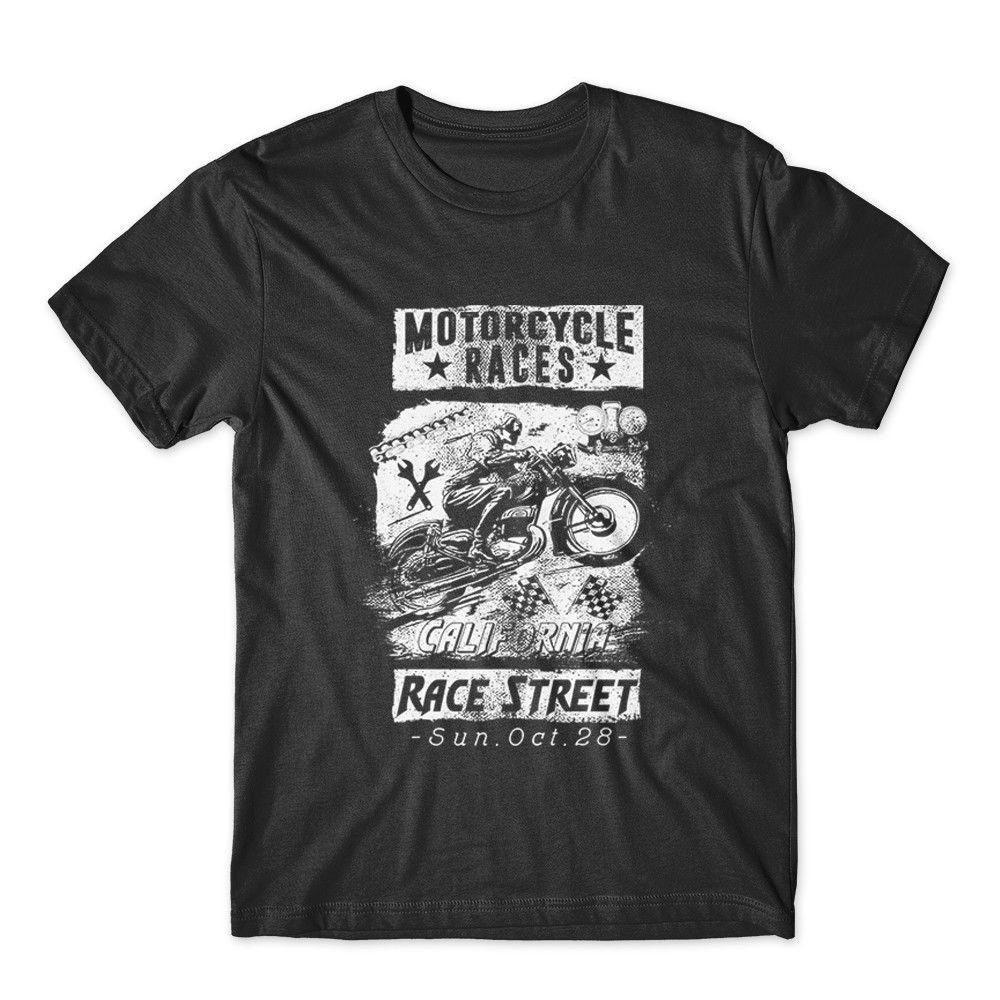 

Motorcycle Races T-Shirt. 100% Cotton Premium Tee NEW XL