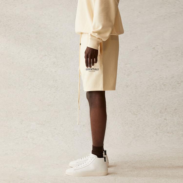 Fear of God Essentials Sweatshorts SS21 Unisex Bottoms Buttercream Cream FOG-SS21-566