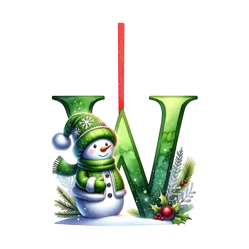 2D Christmas Decoration Pendant Christmas Tree Tag Theme Party Crafts Ornament