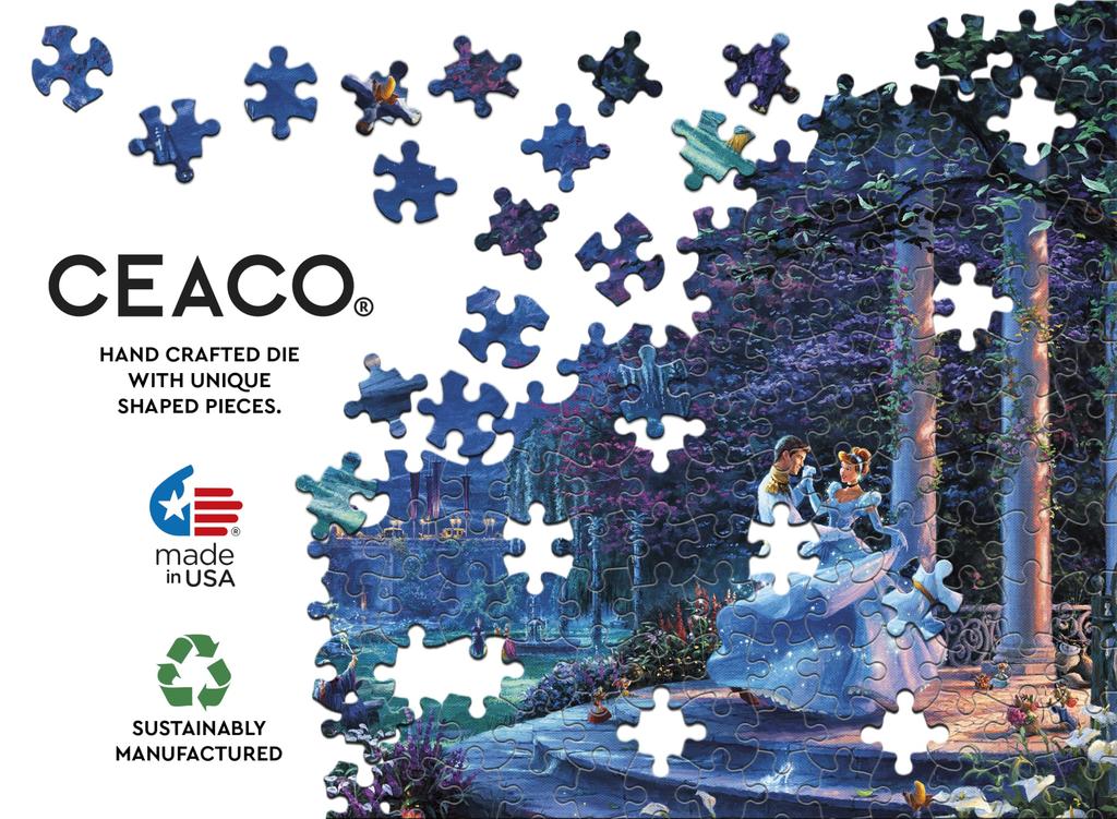 Ceaco Thomas Kinkade Disney Cinderella Dancing in the Starlight 1000 Piece Jigsaw Puzzle - - - - -