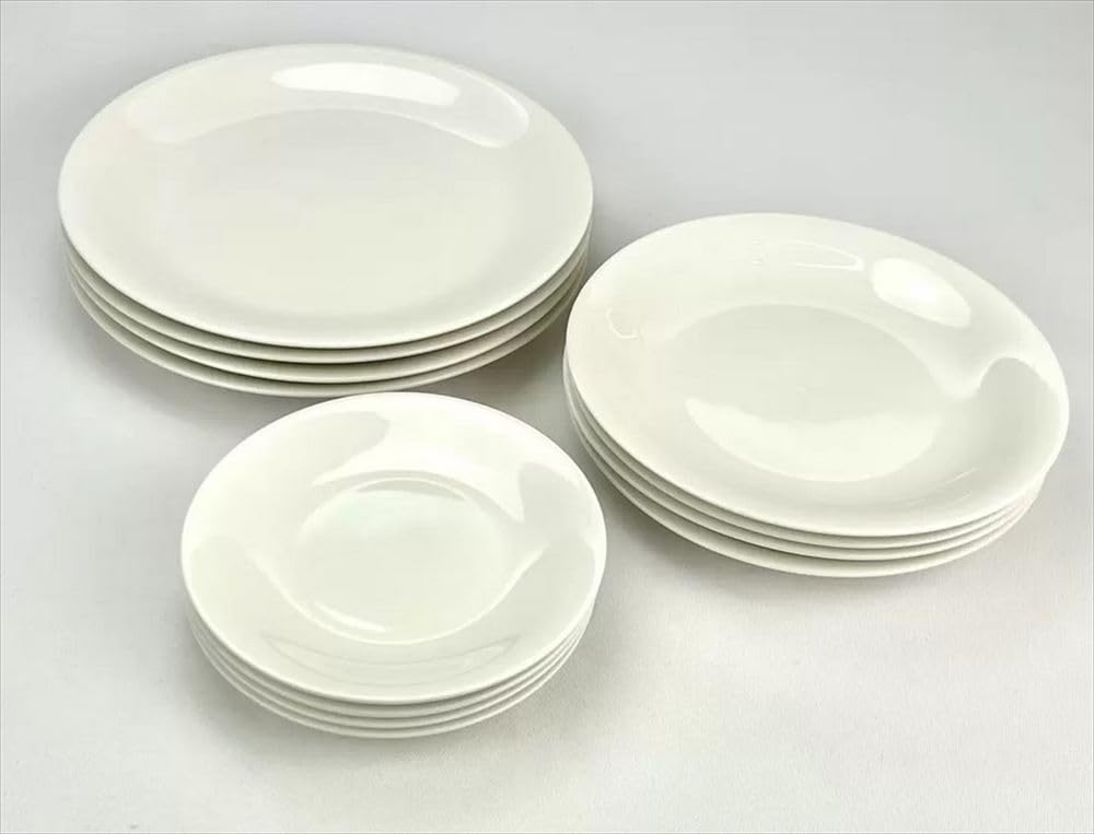 White dinnerware set for 12 pieces 4,