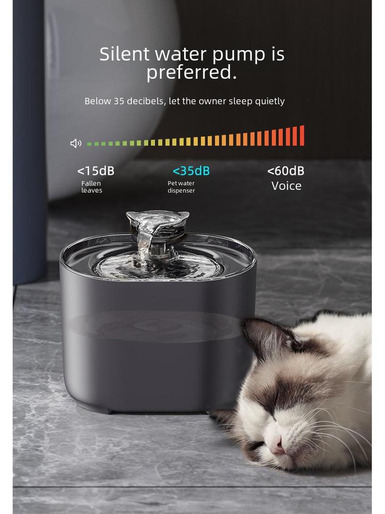 Smart Pet Water Fountain with Automatic Circulation and Live Water Filter for Cats & Dogs
