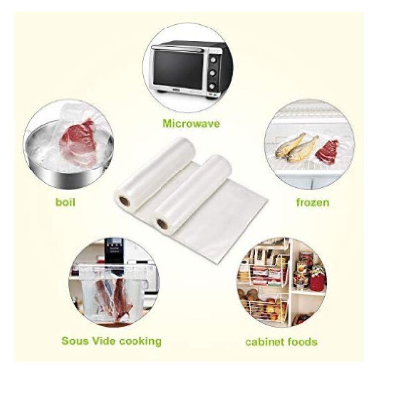 Vacuum Food Sealer Rolls Storage Bags 28 Cm Durable Material Kitchen Freshness