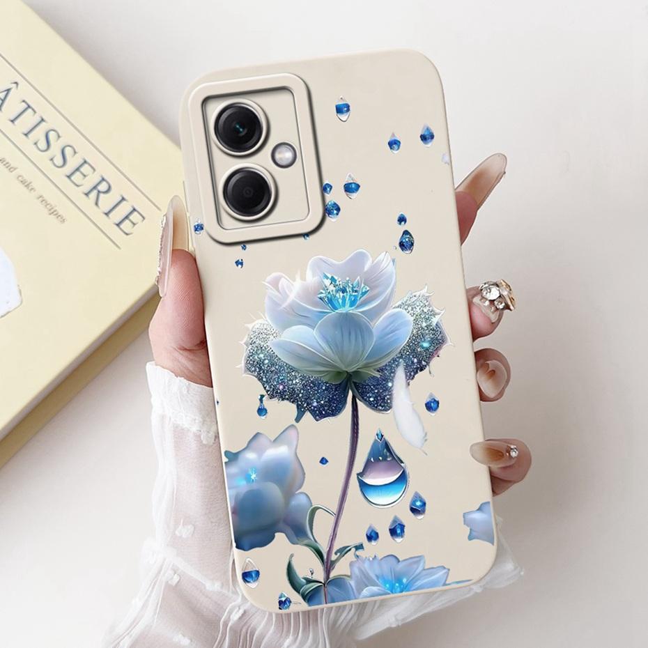 Beautiful Floral Phone Case For Xiaomi Redmi Note 12 5G Soft Silicone Shockproof Cases For Redmi Note 12 Pro Note12 5G Bumpers
