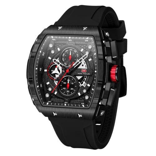 

Мужские часы FLYTIK, Модные деловые часы-хронограф, Люминесцентные кварцевые часы, Автоматическая дата, Спорт, Силиконовый ремешок, Водонепроницаемые, Военные часы, Черные