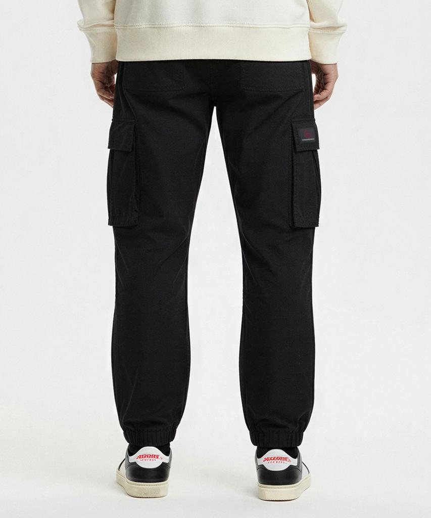 LENGAGEMENT Classic Fit Ripstop Cargo Pants [Black]