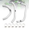 Silicone Radiator Coolant Hose Kit For Kawasaki ZX4R ZX-4RR 2023-2024 White