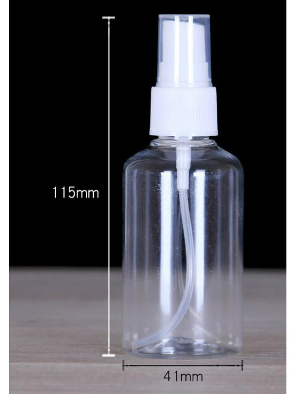 Transparent PET Spray Bottle for Cosmetics - 30ml/50ml/100ml