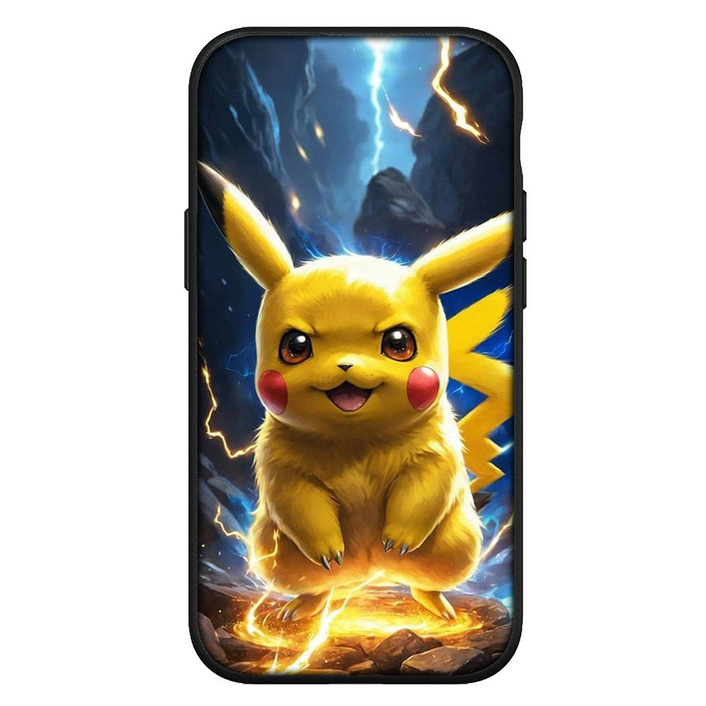 Cover for iPhone 16 15 Xiaomi Redmi Note 14 13 12 11 Pro Max X 8 16e Samsung Galaxy S25 S24 S23 Moto OPPO Huawei Pokemon Go Pikachu Cartoon Phone Case