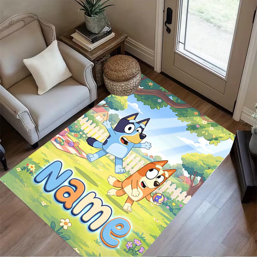 Halloween Trick Treat Customize Text Floor Mat Perfect for Game Room Outdoor Bedrooms Entryway Anti-slip Rug Office Home Decor