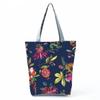 High Capacity Shoulder Bag Shopping Bags Bright Colors Floral Print Handbag Casual Travel Multi Functional Beach Bag Commuting Tote Bag