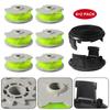6pcs For WORX WA0014 Spool Line For WG168 WG184 WG190 WG191 String Trimmer With 2pcs Cap String Trimmer Parts Accessories