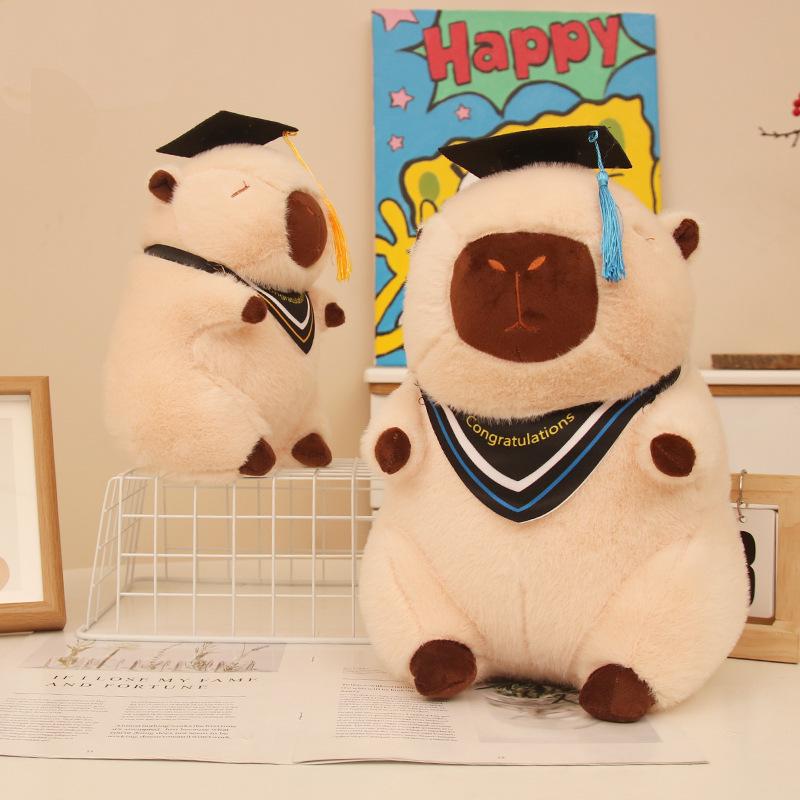 Capybara Doctor Plush Toy - Graduation Souvenir Gift