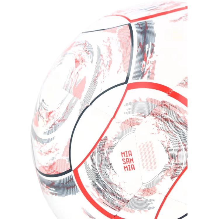adidas Size 5 Soccer Ball PVC Unisex White Red Gray JN7303