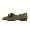 Barbara Suede Fur Gold Decoration 2cm Loafer Bbf554kk