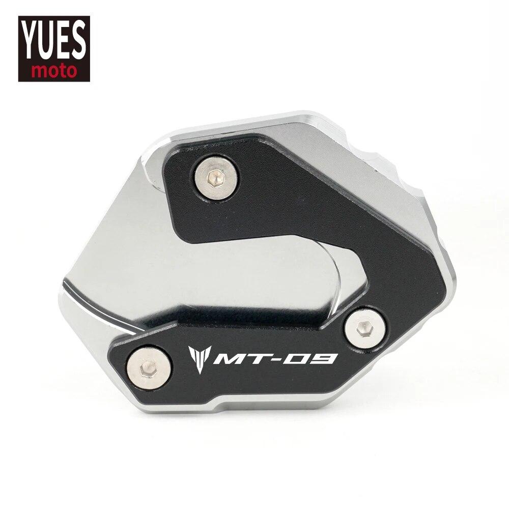 For Yamaha MT-09 2014 2015 2015 2017 2018   Motorcycle Accessories Auminum Side Stand Enlarger Plate With Logo MT09