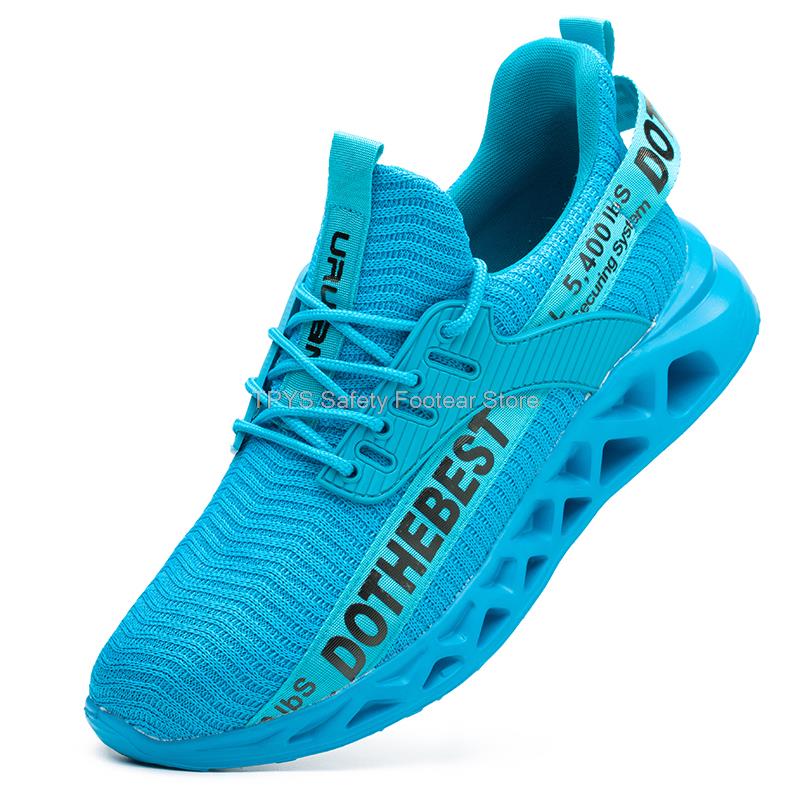 Steel Toe Safety Shoes for Men Lightweight Work Sneakers Puncture Proof Women Work Shoes Coustruction Safety Work Boots Unisex