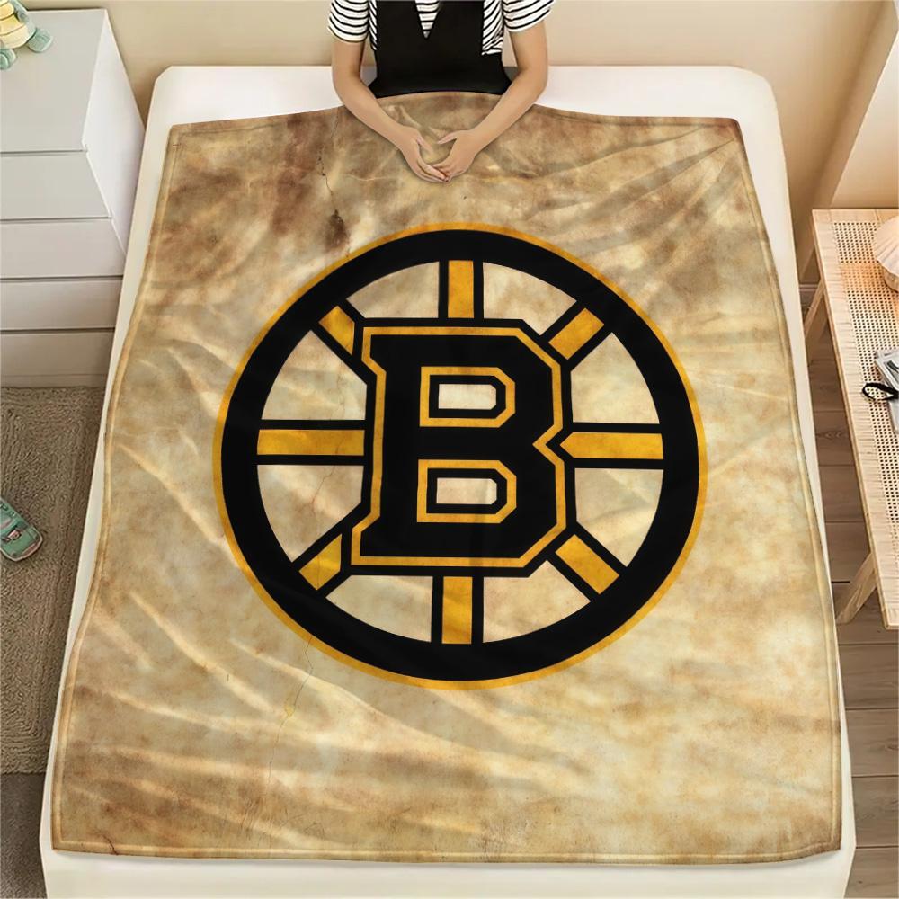 Boston Bruins2 Flannel Blanket, High quality Comfortable for All Seasons, Home Decor, Warmth and Comfort