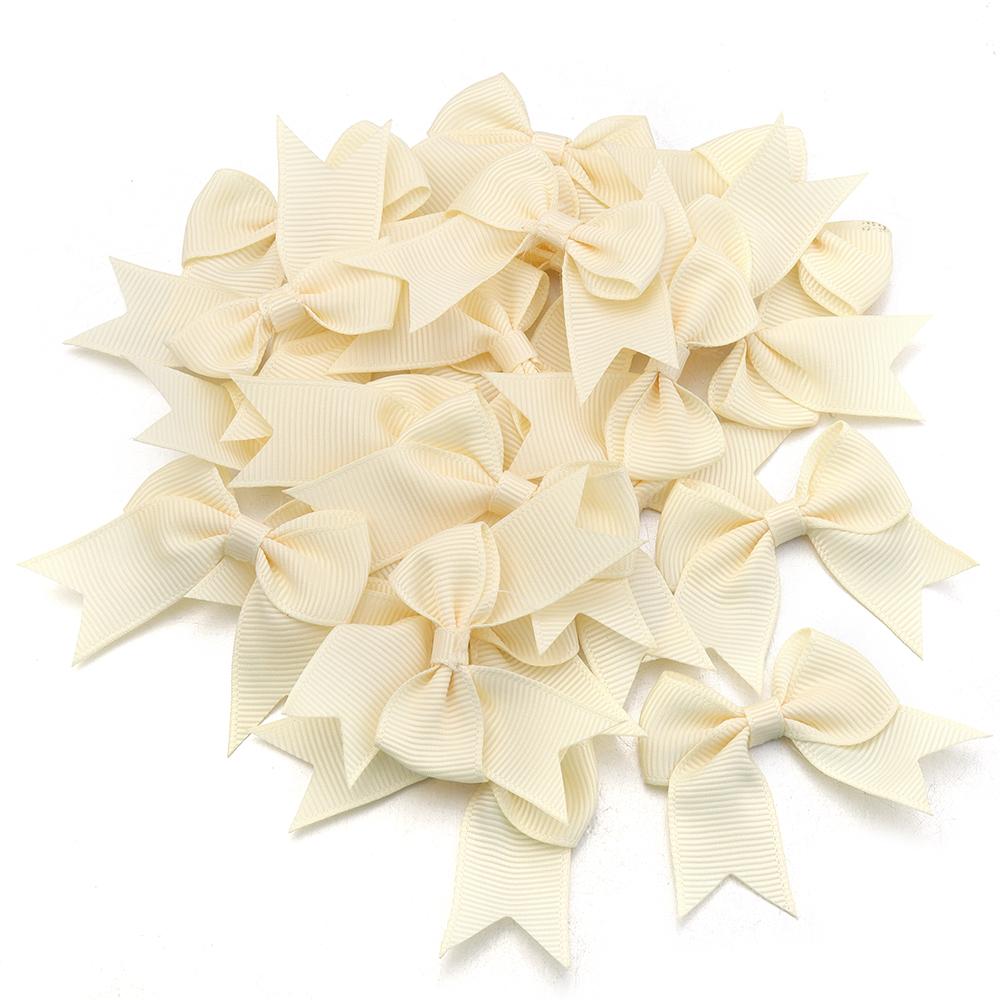 20pcs/lot Polyester Satin Ribbon Bows Handmade Bowknot Tie For Crafts Haircilp Clothing Wedding Party Decor DIY Gift Packing