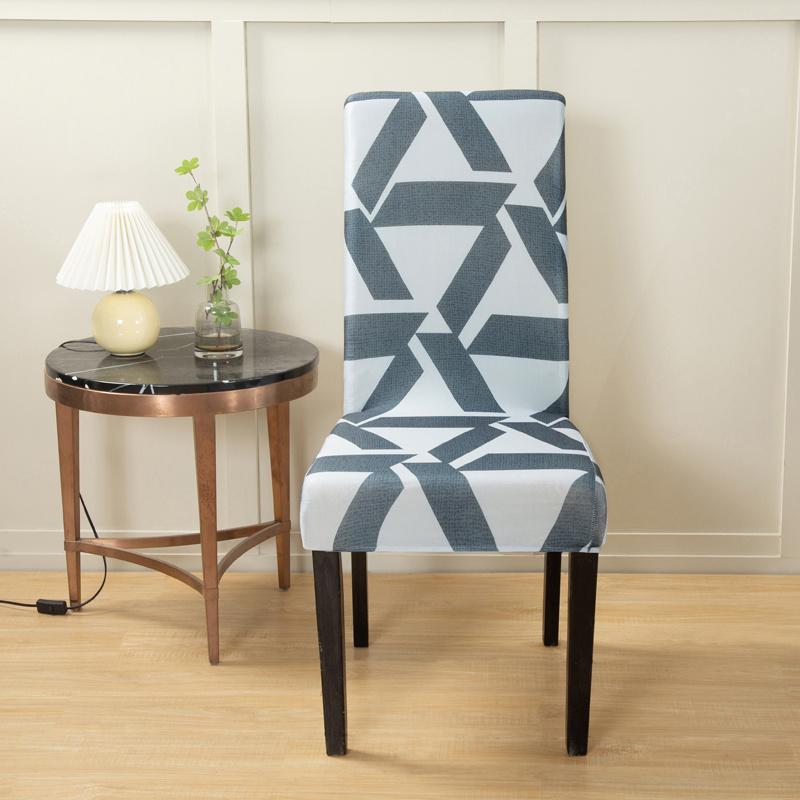 1PC Geometric Chair Cover for Dining Room Elastic Universal Seat Slipcovers for Kitchen Wedding Banquet Housse De Chaise