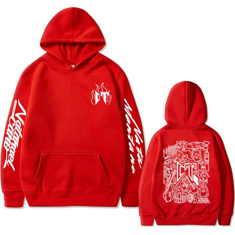 Singer Natanael Cano Corridos Tumbados Sloth CT Double Sided Print Hoodie Male Casual Oversized Pullover Men's Hip Hop Hoodies