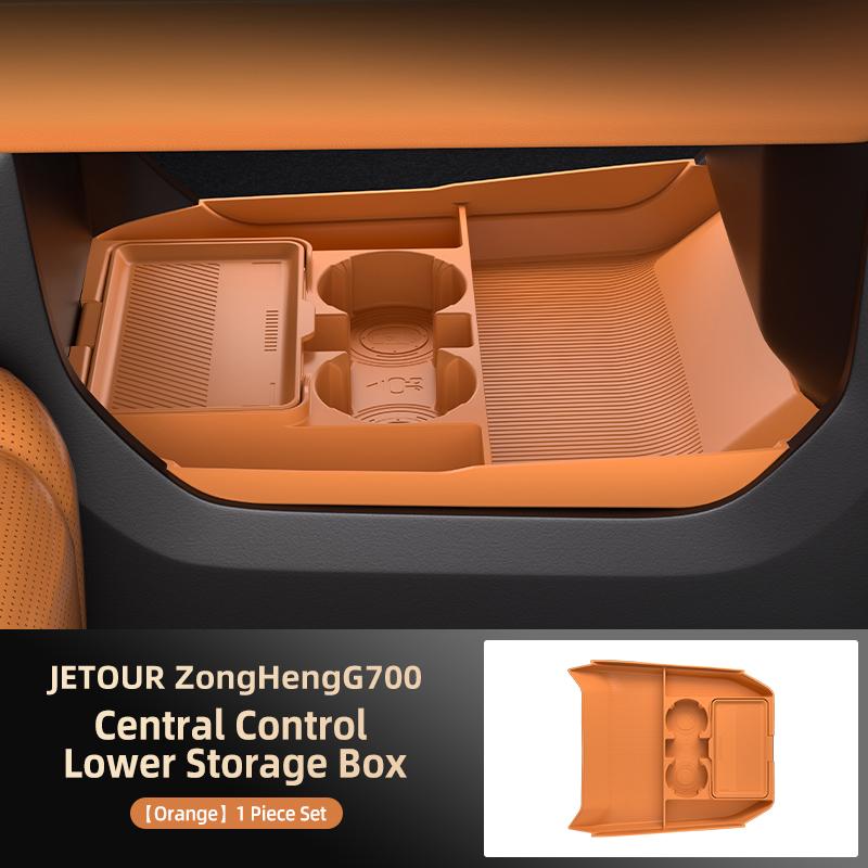 Suitable for Jietu Zongheng G700 Center Control Silicone Storage Box Storage Box Glasses Car Supplies Restoration Accessories