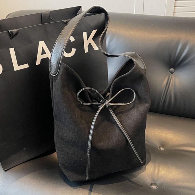 

Retro bag women s large-capacity new autumn and winter versatile casual shoulder mother and child bag commuter tote bag чёрный