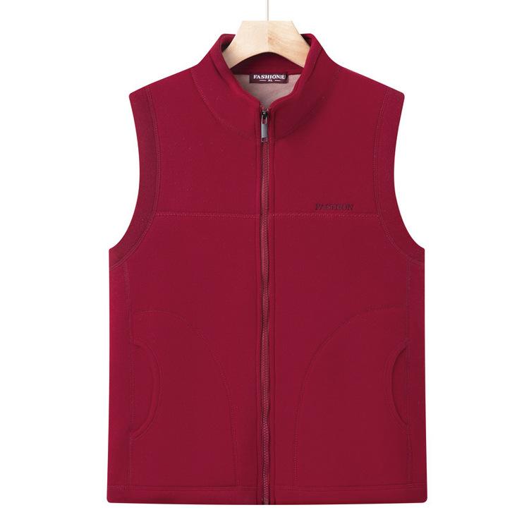 Middle-aged and Elderly Mothers Wear Vests In Winter Warm Vests and Fashionable Mothers Wear Half Turtleneck Tops for Elderly People In Winter
