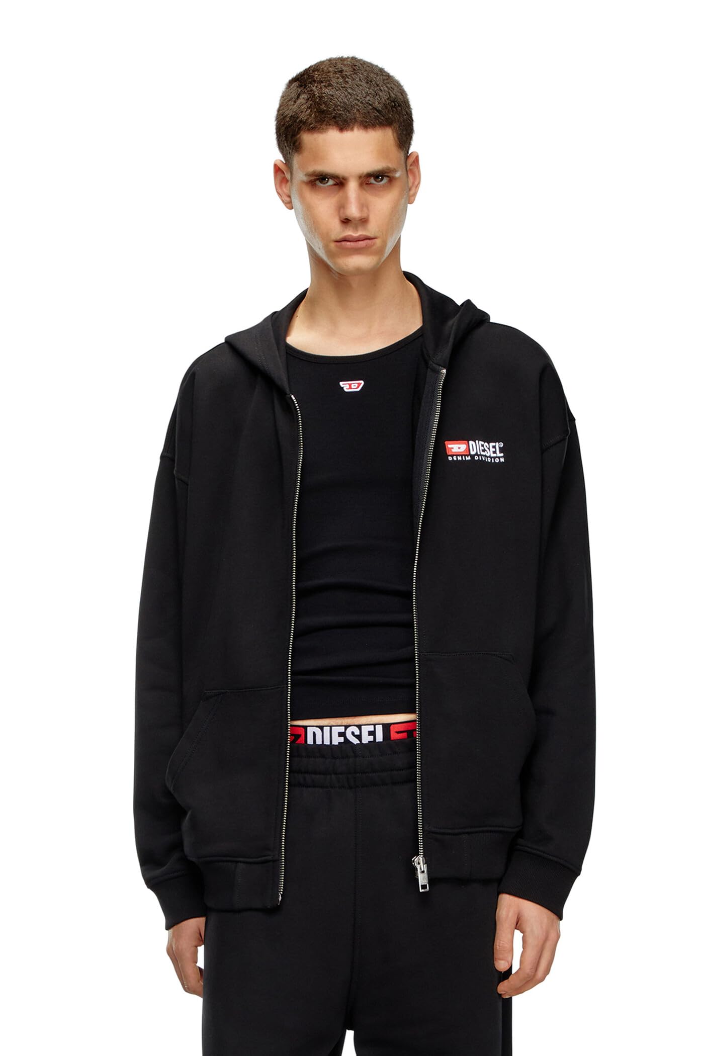 

Sweatshirt Hoodie A149460GEAD L Black 9XX [Diesel] Men s чорний