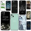 Newt Citaten The Maze Runner Bumper Telefoonhoesje Voor iPhone 11 12 13 14 15 16 Pro X XR XS Max Plus Achterkant