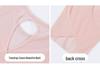 Hollow-Back Mesh Yoga Top with Bamboo Yarn, Quick-Dry Fitness Cover-Up, Women's Open Back Round Neck Sports Tee