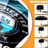 Custom Name Personalized Manchester City FC Print Umbrella, Auto Open Close, 8‑Rib Sturdy Frame, Commute Camping Hiking Use, Birthday Gift