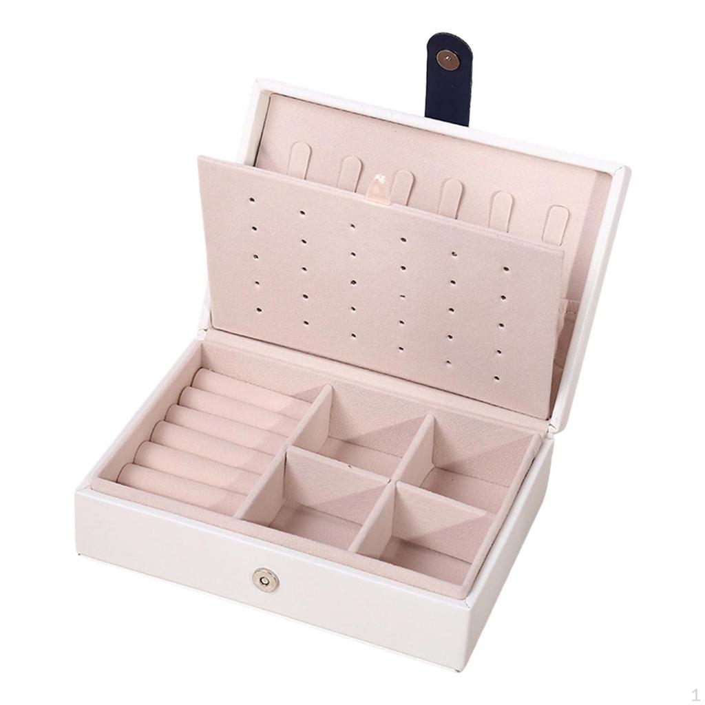 Jewelry Box Display Bangle with Flip Open Lid Organizer Storage Case Daughter