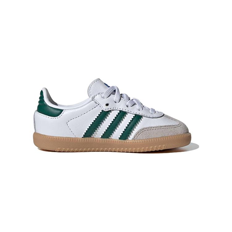 Adidas Samba OG I White Collegiate Green Gum Baby Sneakers Cloud-White IE1337