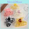 Dorei Accessories Stylish Acetate Heart Butterfly Hair Claw Clip For Elegant Updos