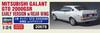Hasegawa Mitsubishi Galant GTO 2000GSR Early Type Wing Plastic Model 20678 1/24 w/Rear