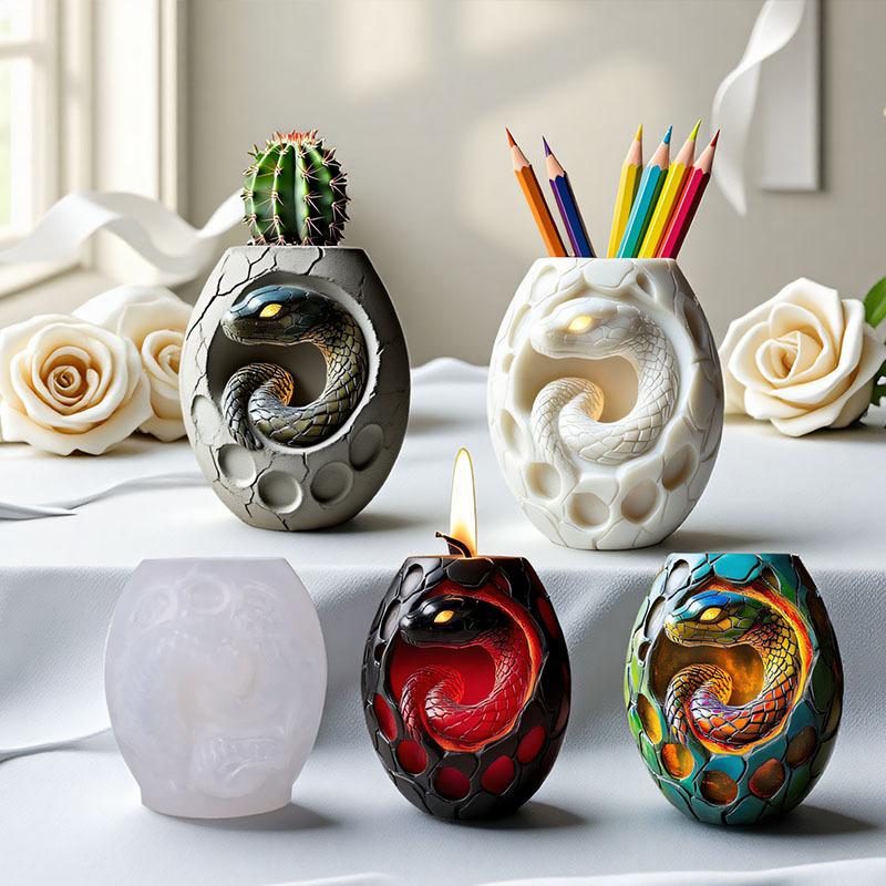 Snake Habitat Mold High-Quality Vase Mold Silicone Mold Lightweight For Storage Solutions Home Decor Art Projects