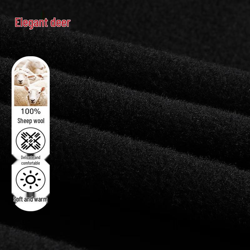 Yalu Men's 100% Merino Wool Double-sided Business Casual Jacket