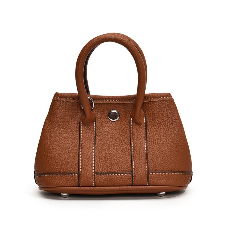 Stylish Korean Minimalist Unisex Kids Shoulder Bag Trendy Solid Color Tote