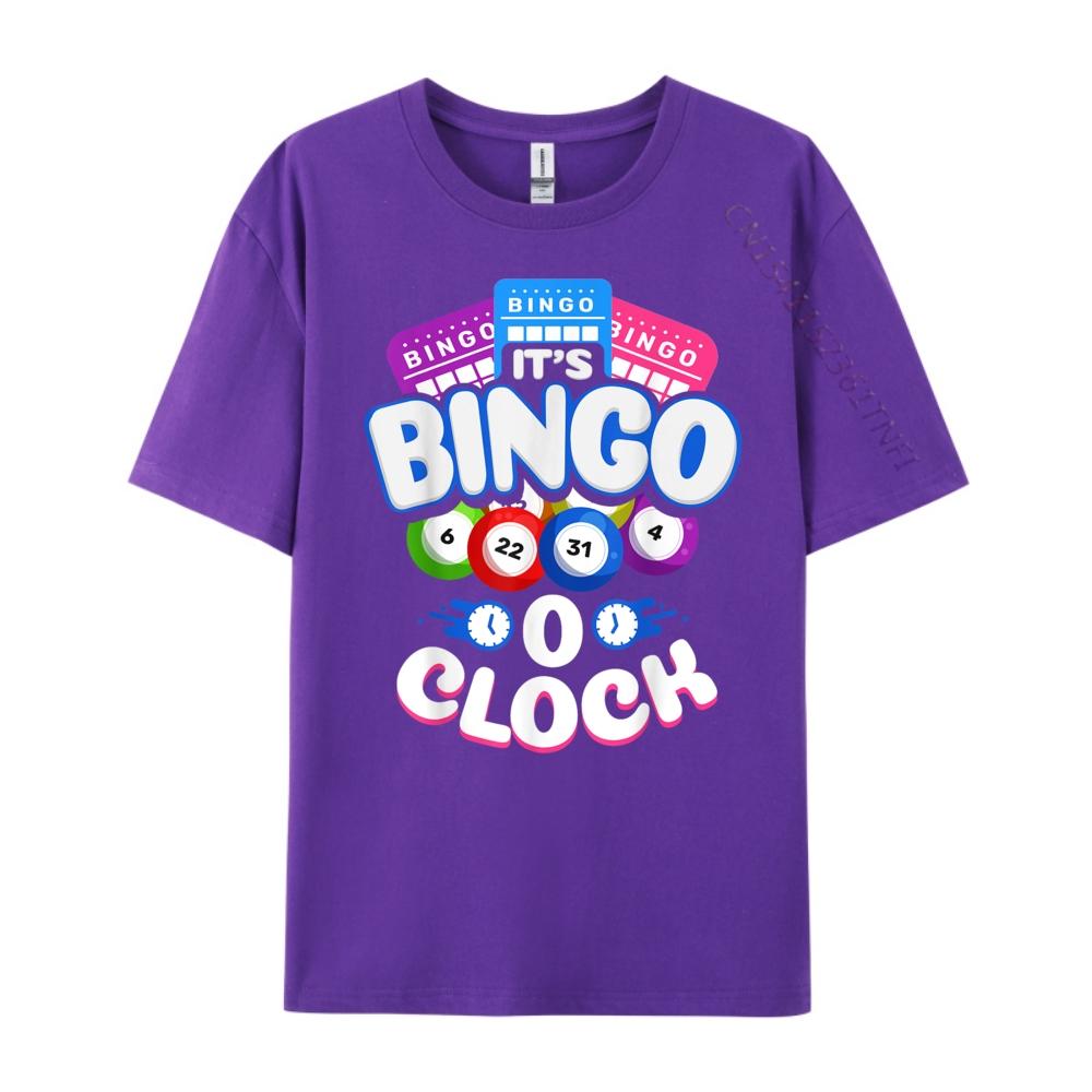 Its Bingo O Clock Bingo Player Grandma Vintage T Shirt Men Mens TShirts Printing