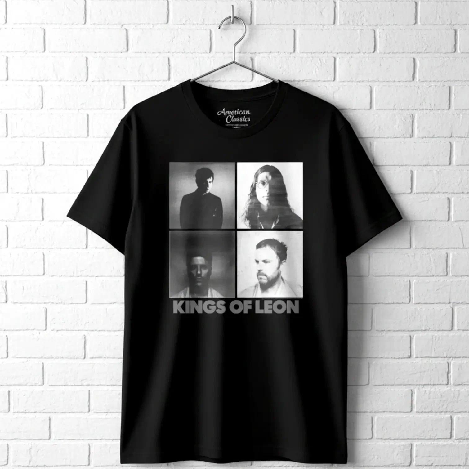 Винтажные портреты Kings of Leon Мужская футболка XXXL
