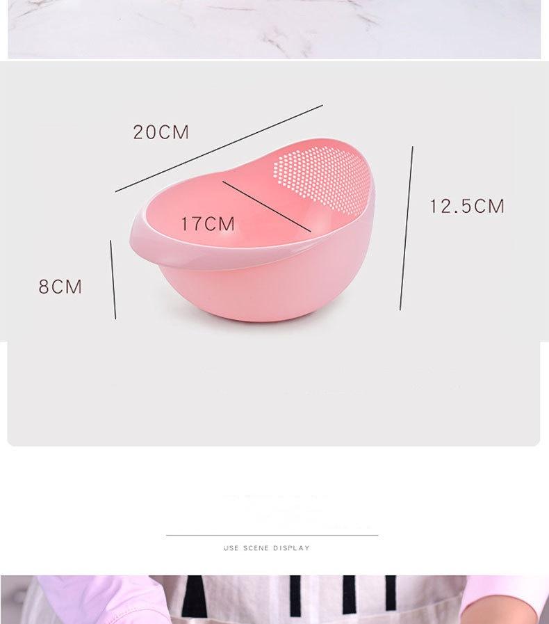 Kitchen Acceesories Rice Sieve Plastic Colander Kitchen Drain Basket Rice Bowl Strainer Strainer Basket Sink Drain Kitchen Tools