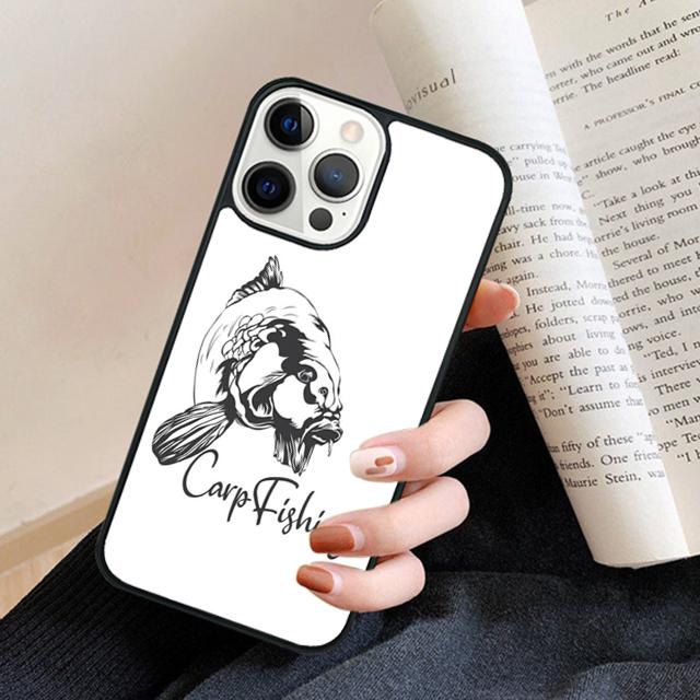 Carp Fishing Phone Case Cover For iPhone 17 Air 16 15 14 Plus 11 12 13 Pro Max Coque Shell Fundas
