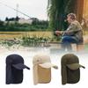 Traveling Sun Protections Hat Fishing Hat with Neck Flap Outdoor Hiking Hat Adjustable Baseball Caps for Women Men