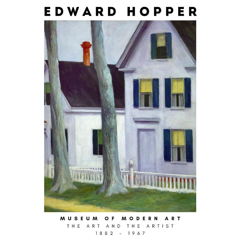 Edward Hopper Museum Exhibition Abstract Posters and Prints Canvas Painting Wall Art Picture for Living Room Home Decor Cuadros